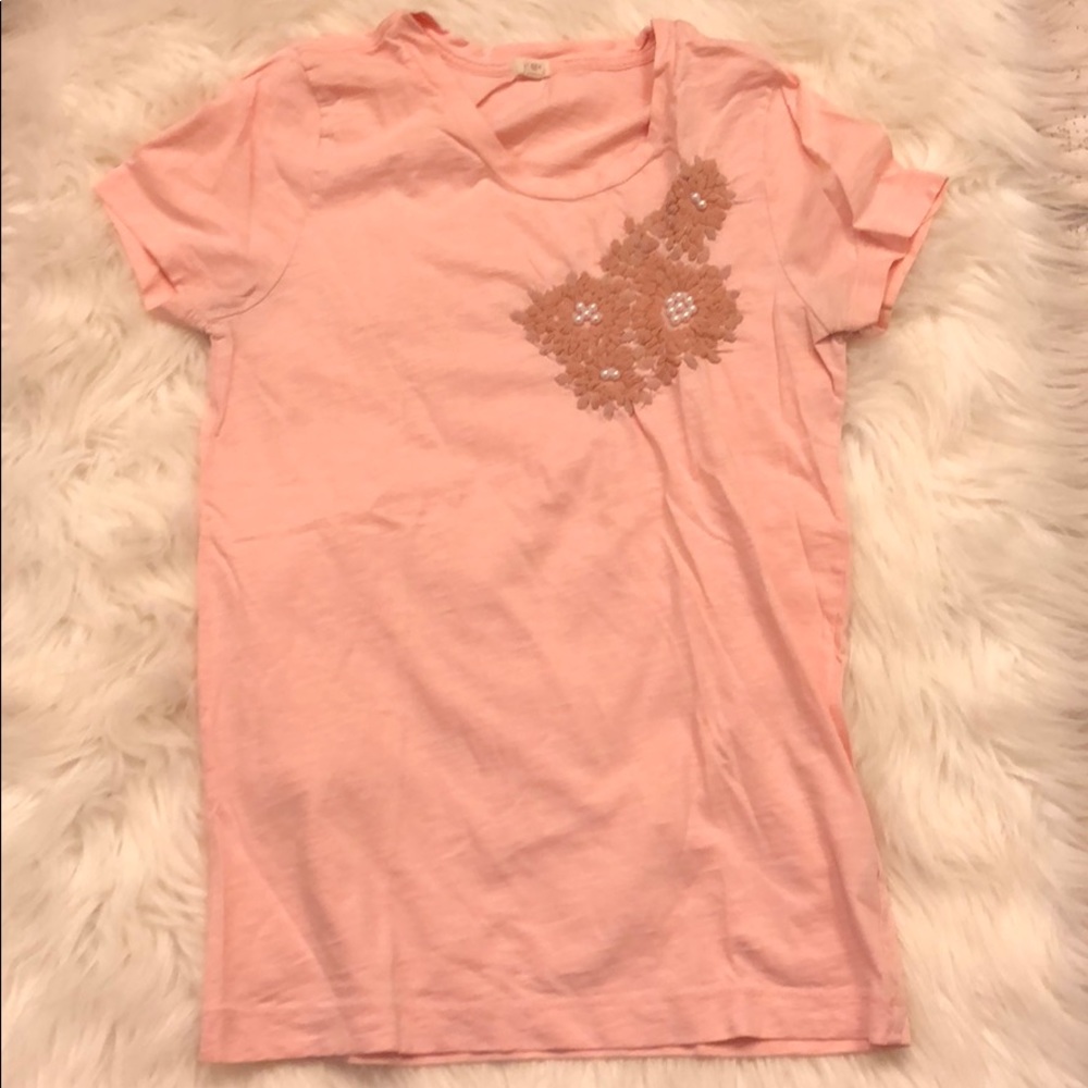JCrew peach tee